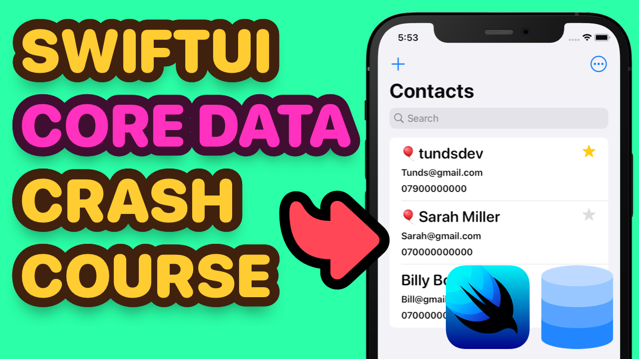 Quickly and Easily Implement Core Data in SwiftUI | Free SwiftUI Core Data (CRUD) Course